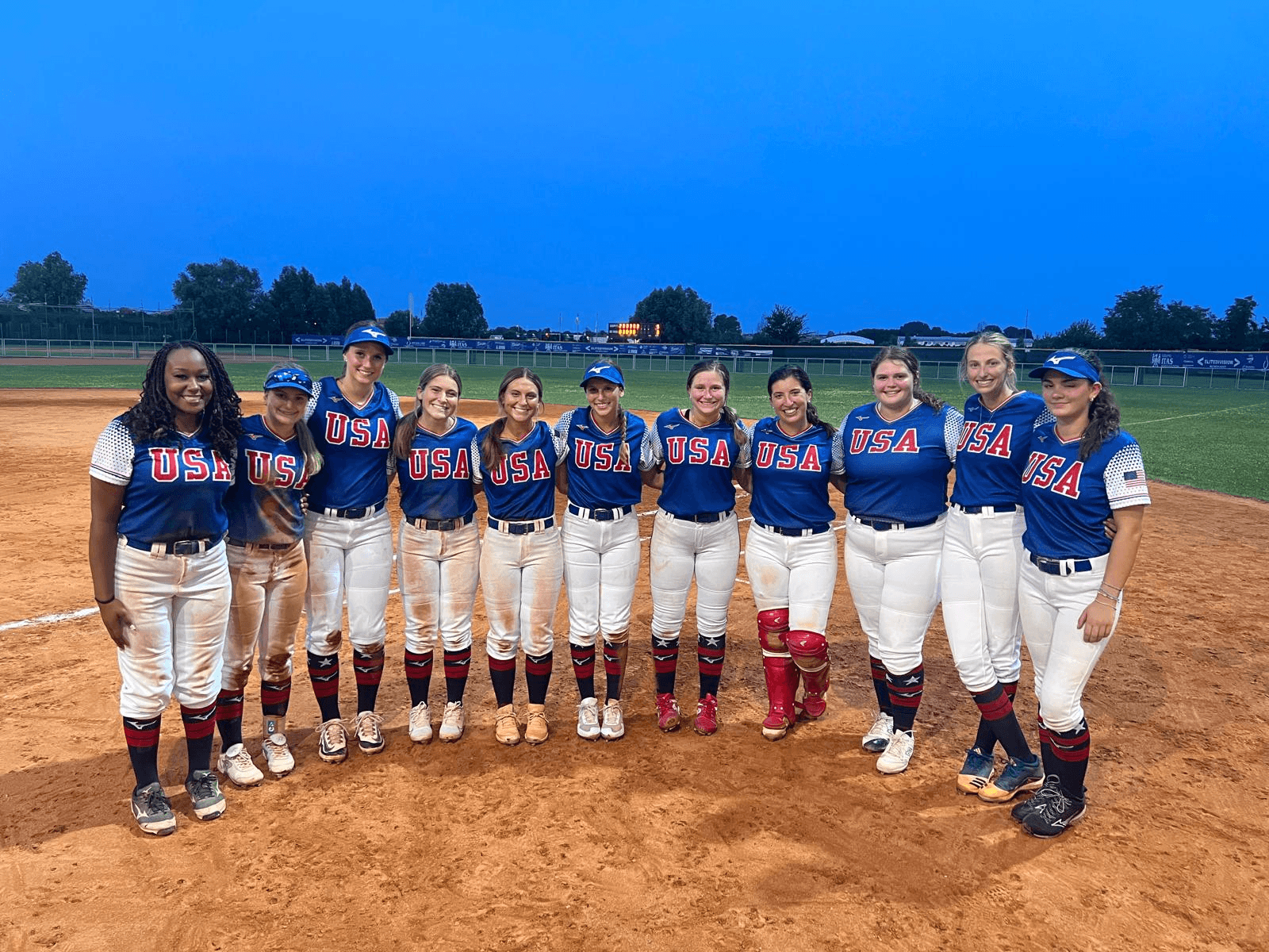 Players traveling through a European city